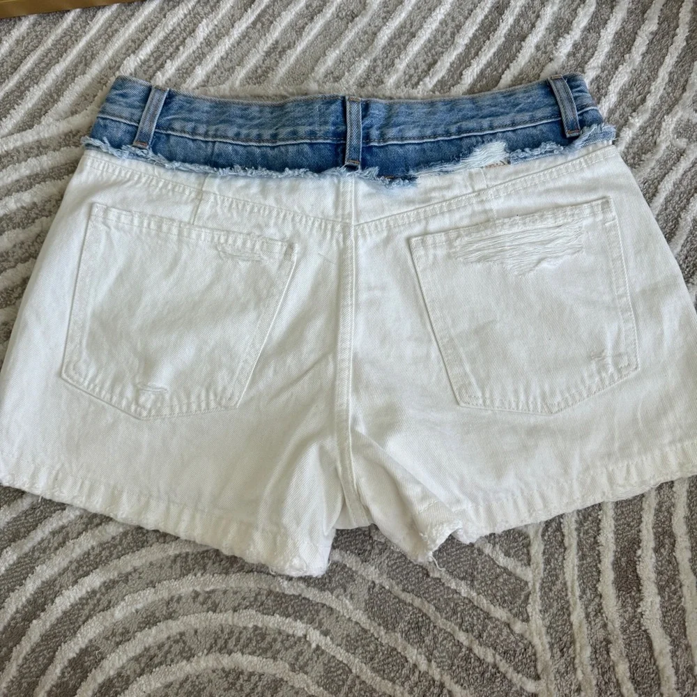 Zara denim ombré shorts